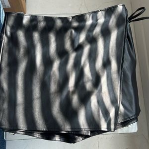 Abercrombie & Fitch Vegan Leather Skort
